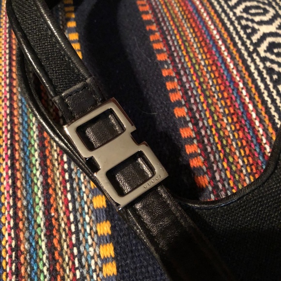 Vintage Gucci Black Baguette Shoulder Bag - Picture 4 of 5